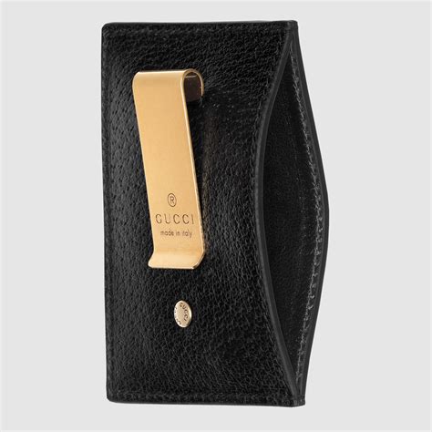 gucci leather binder|gucci money clip.